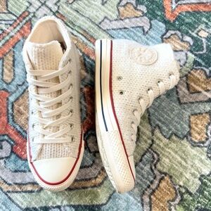 Converse chucks all star high top knit knitted sweater cable Sneakers
